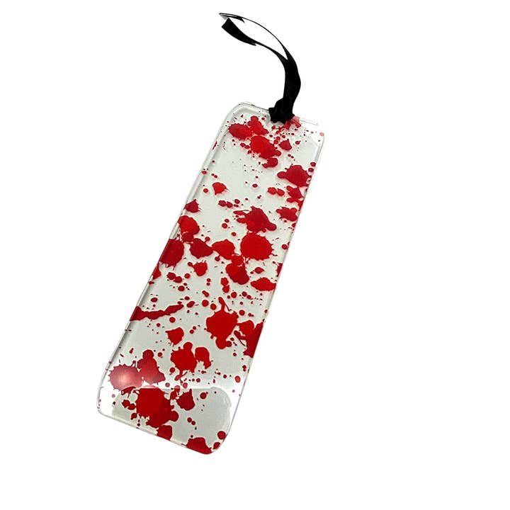 Sleepy Magnolia Designs - Wholesale Bookmark - True Crime Blood Splatter Bookmark