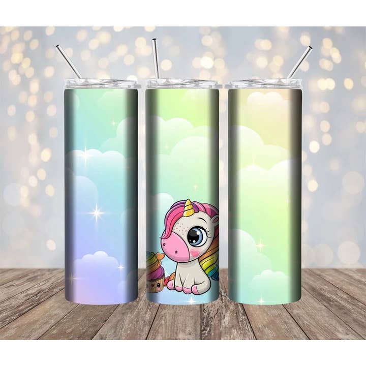 Eenhoorn Cupcake 20 oz Beker voor wholesale door Lillypad Creations