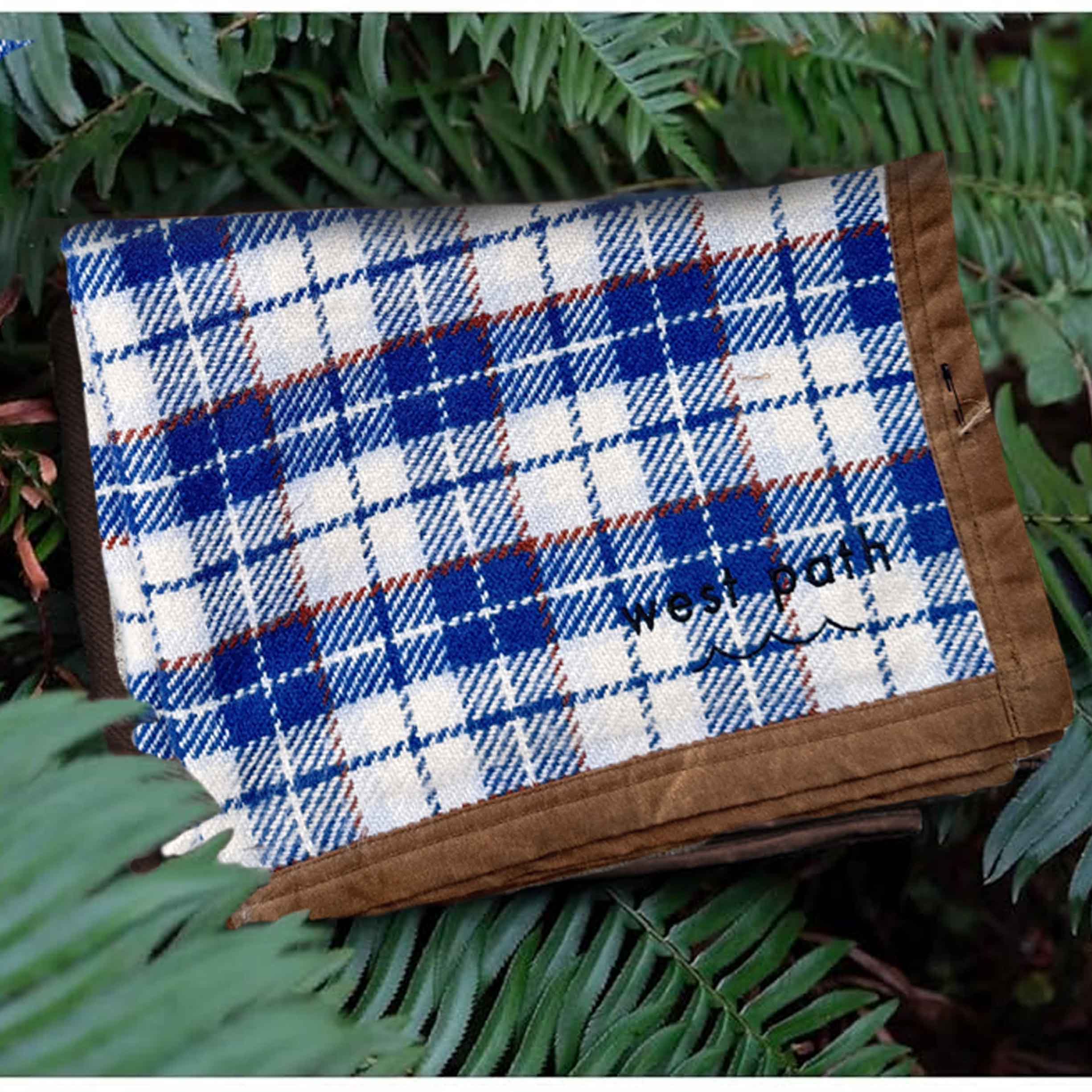 West Path - Wholesale Picnic Blanket - Wool Canvas Camping Blanket Waterproof Outdoor Blanket 2