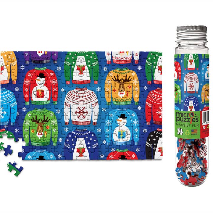Micro Puzzles - Wholesale Puzzle - Adult - Holidays Sweater Weatha Fun Shacket puzzle holiday fall gift