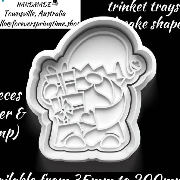 KERSTkabouter (d) Snijder en reliëfstempel: kunst, bakken, knutselen voor wholesale door Forever Springtime