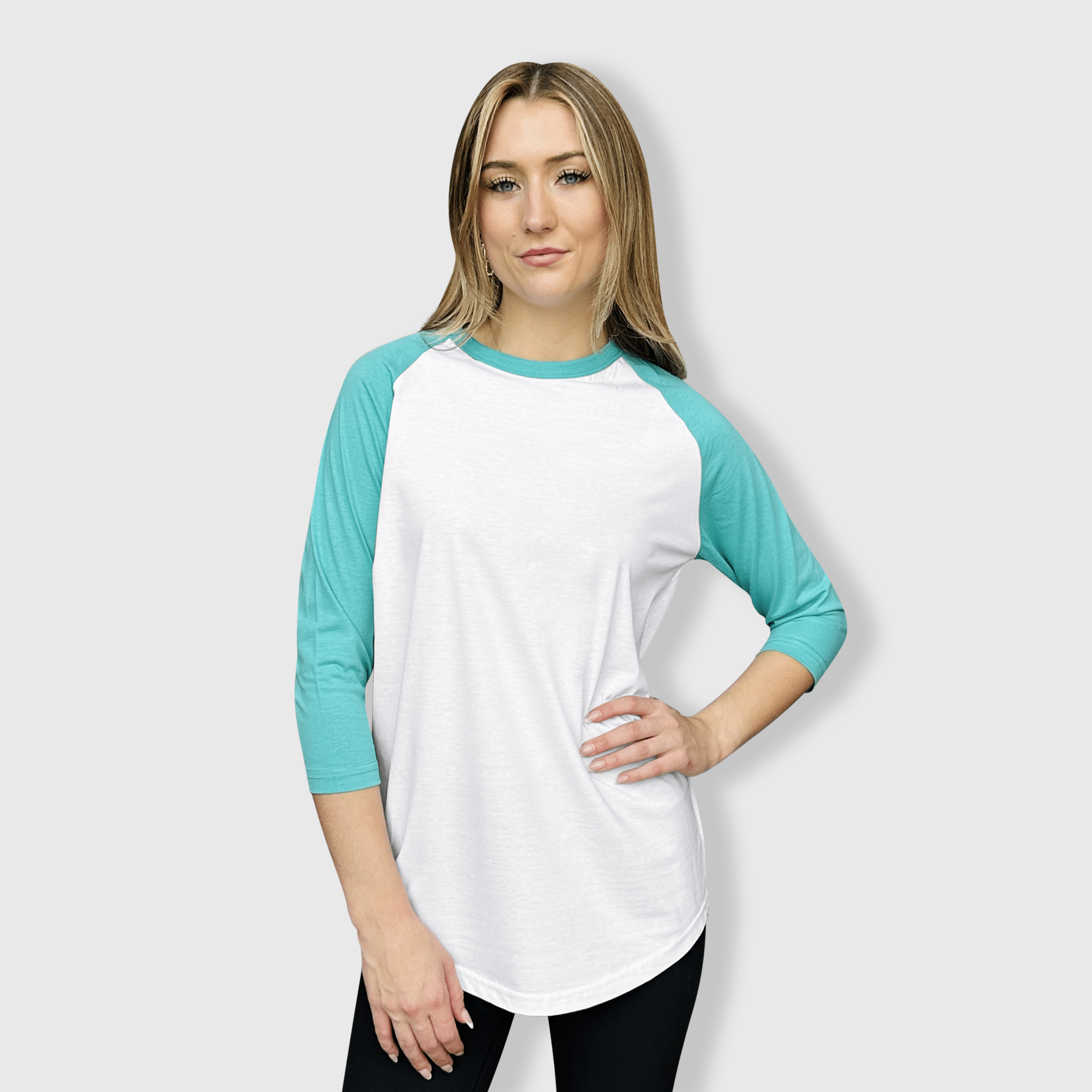 ILTEX Apparel - Vente T-shirt – femme - T-shirt de baseball adulte à manches raglan 3/4 - Plus de 35 couleurs35