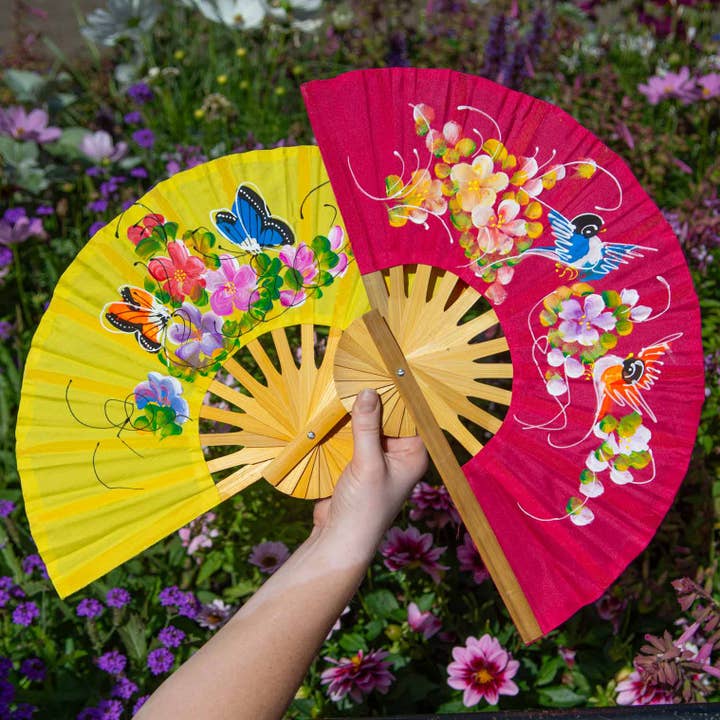 Ten Thai Fans for wholesale by Siesta