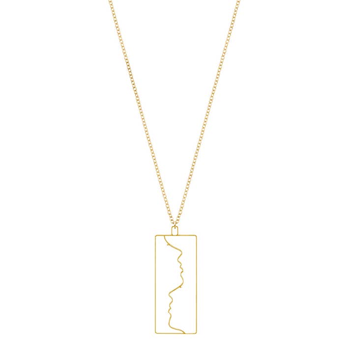 Art Jewelry - Lovers Silhouette halskæde for engroshandel hos Rael Cohen