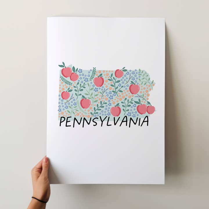 Pennsylvanie - Collection des 50 États pour la vente par Fox Burrow Designs