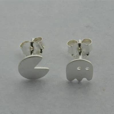 Makers & Providers - Wholesale Stud/post earrings - Pacman Stud - Sterling Silver0