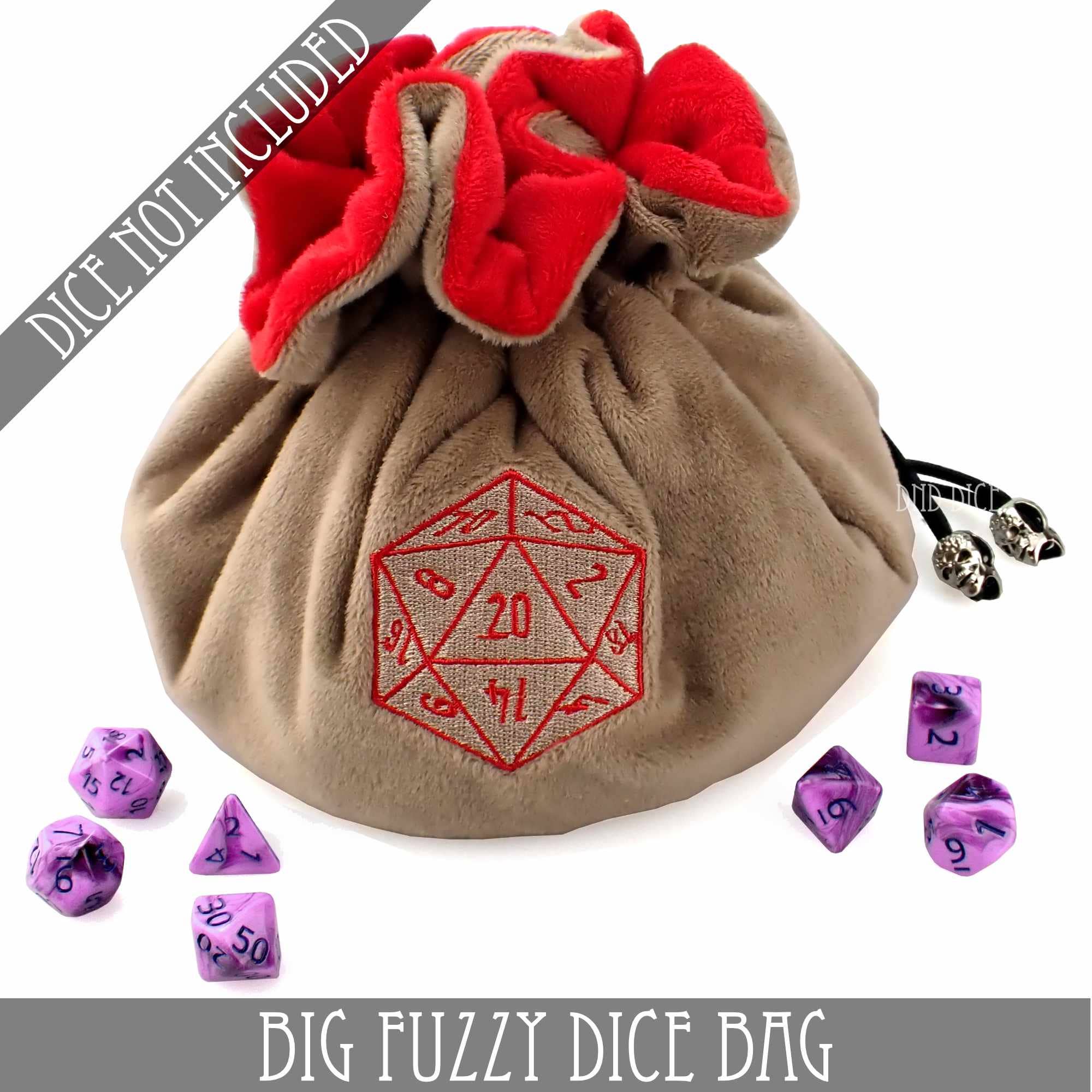 DNDDICE.COM - Wholesale Dice - Big Fuzzy Dice Bag - 6 Colors22