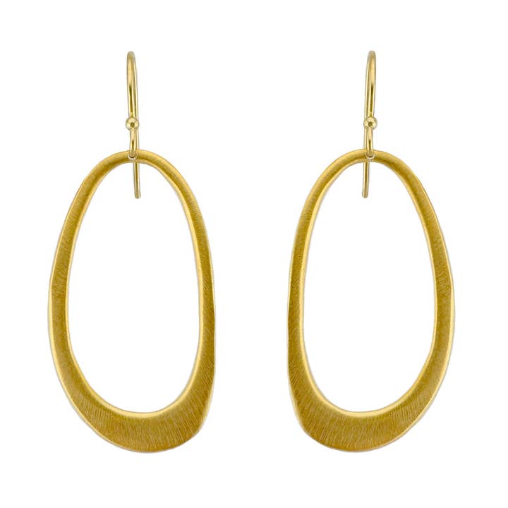 Philippa Roberts - Wholesale Dangle Earrings - Medium Oval Earrings in Silver or Vermeil2