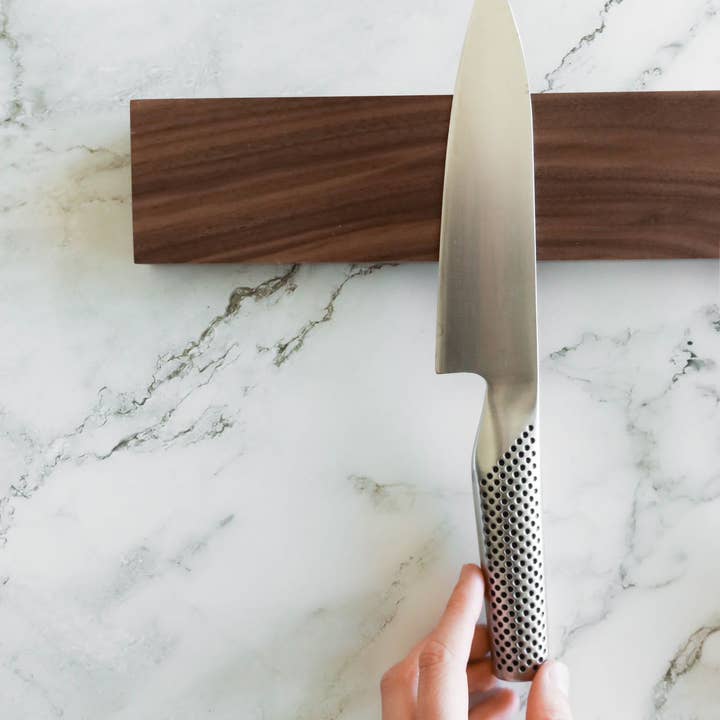 Vivi et Margot - Wholesale Knife Block - Walnut Magnetic Knife Block