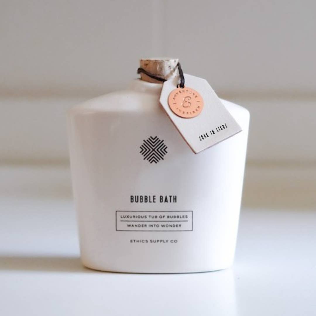 Ethics Supply Co. - Wholesale Bubble Bath - Soak in Light Ceramic Bubble Bath