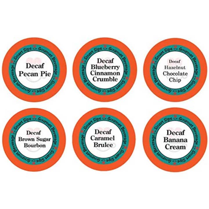 Decaf Flavor Lovers Variety Sampler Pack, Gourmet Pods voor wholesale door Smart Sips Coffee