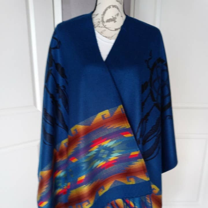 Dame poncho, Wrap, Assorterede farver, Vendbar, Unisex for engroshandel hos Treasure of ANDES