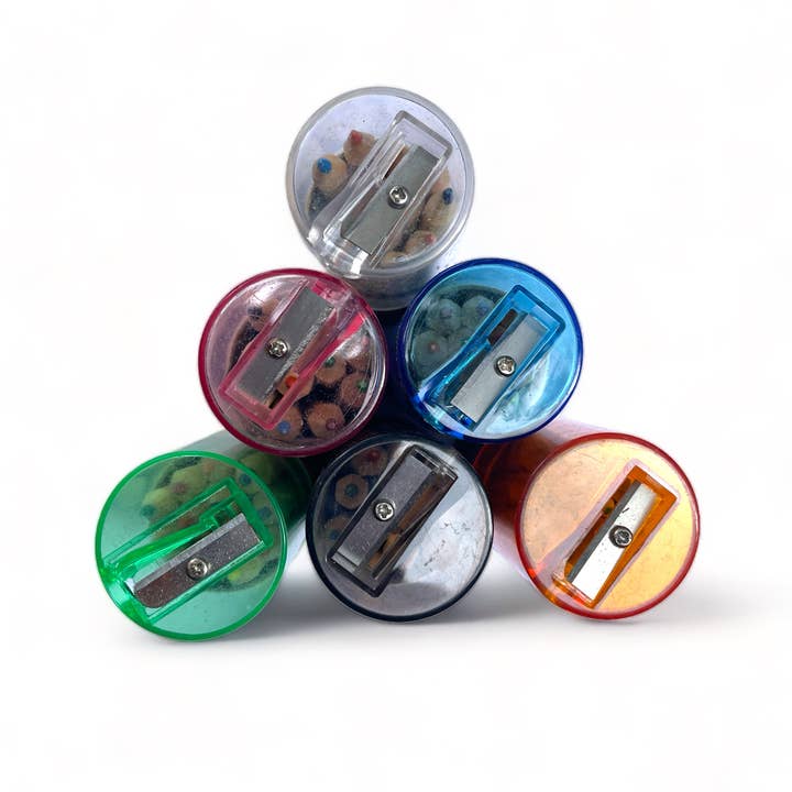 A Brighter Year - Wholesale Colored Pencil - Mini Travel Compact Colored Pencils with Built In Sharpener
