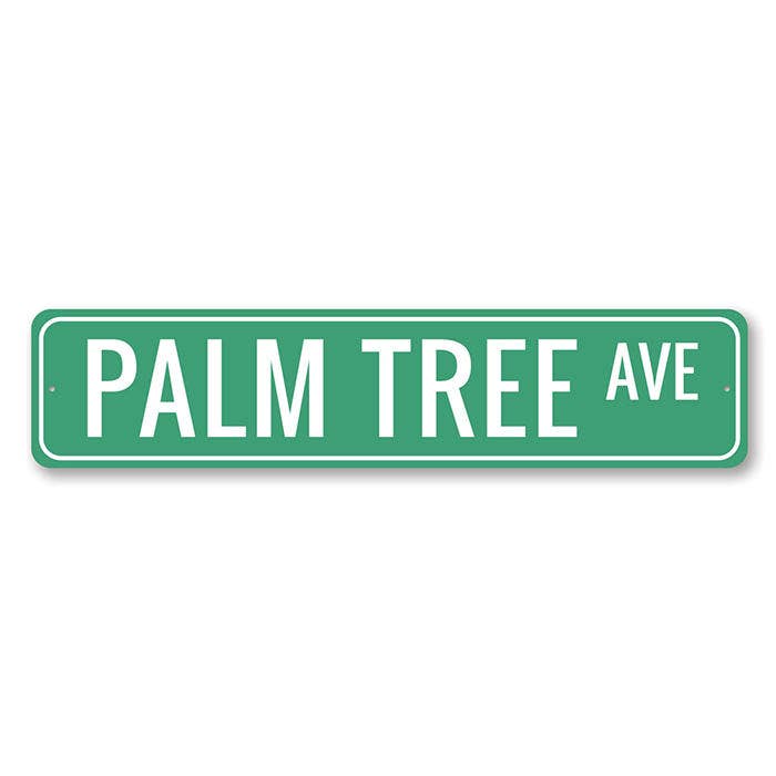 Palm Tree Avenue Sign for wholesale by Lizton Sign Shop, Inc