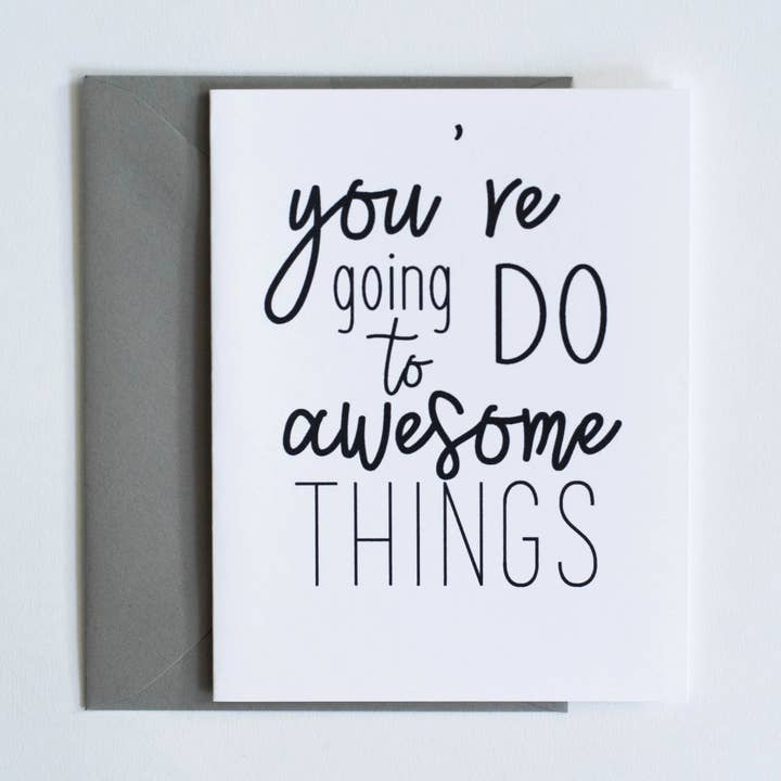 Biglietto di auguri per fare cose fantastiche per la vendita all'ingrosso da parte di Sassper Goods