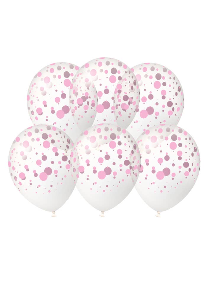 Ballons à pois confettis - Rose bébé pour la vente par PD Party