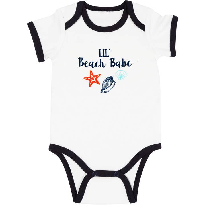 Beach Babe - 6-12 Months
Blue Trimmed Bodysuit for wholesale by Pavilion