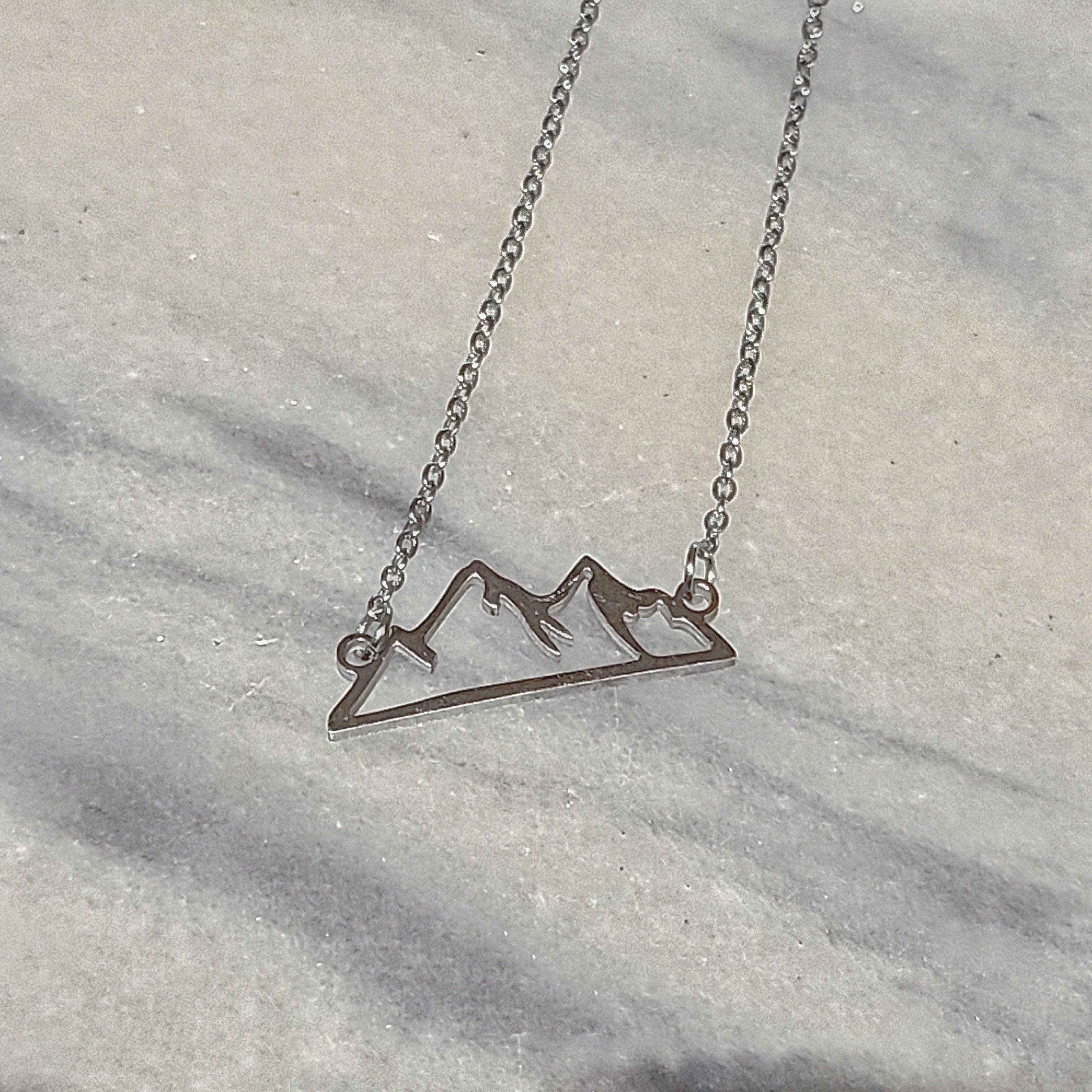 Alora Boutique Inc. - Wholesale Pendant/Charm Necklace - Aspen Dainty Mountain Necklace1