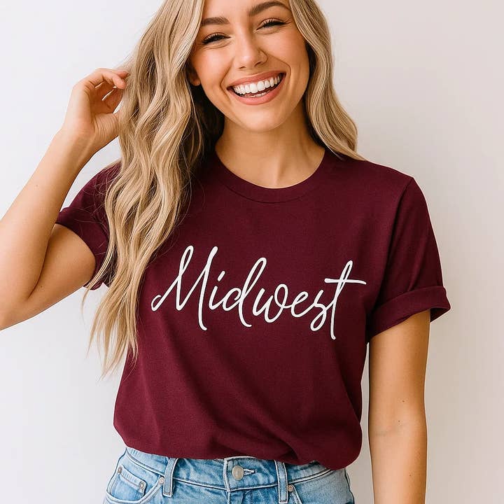 Midwest T-Shirt, Unisex Casual Graphic Apparel for wholesale by Soleinspire