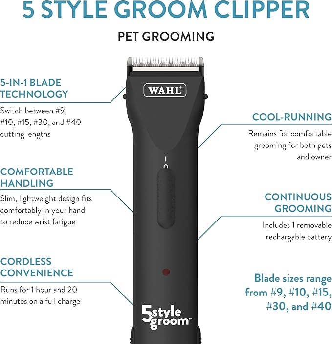 Alpine - Wholesale Pet Grooming Tool - Dog - Wahl Pro Animal 5 Style Groom Clipper-Adjustable 5-in1 blade1