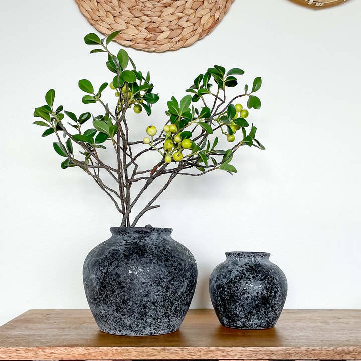 Hycroft Home Decor - Wholesale Vase - Athena Vintage-Style Ceramic Vase, High-End Home Accent