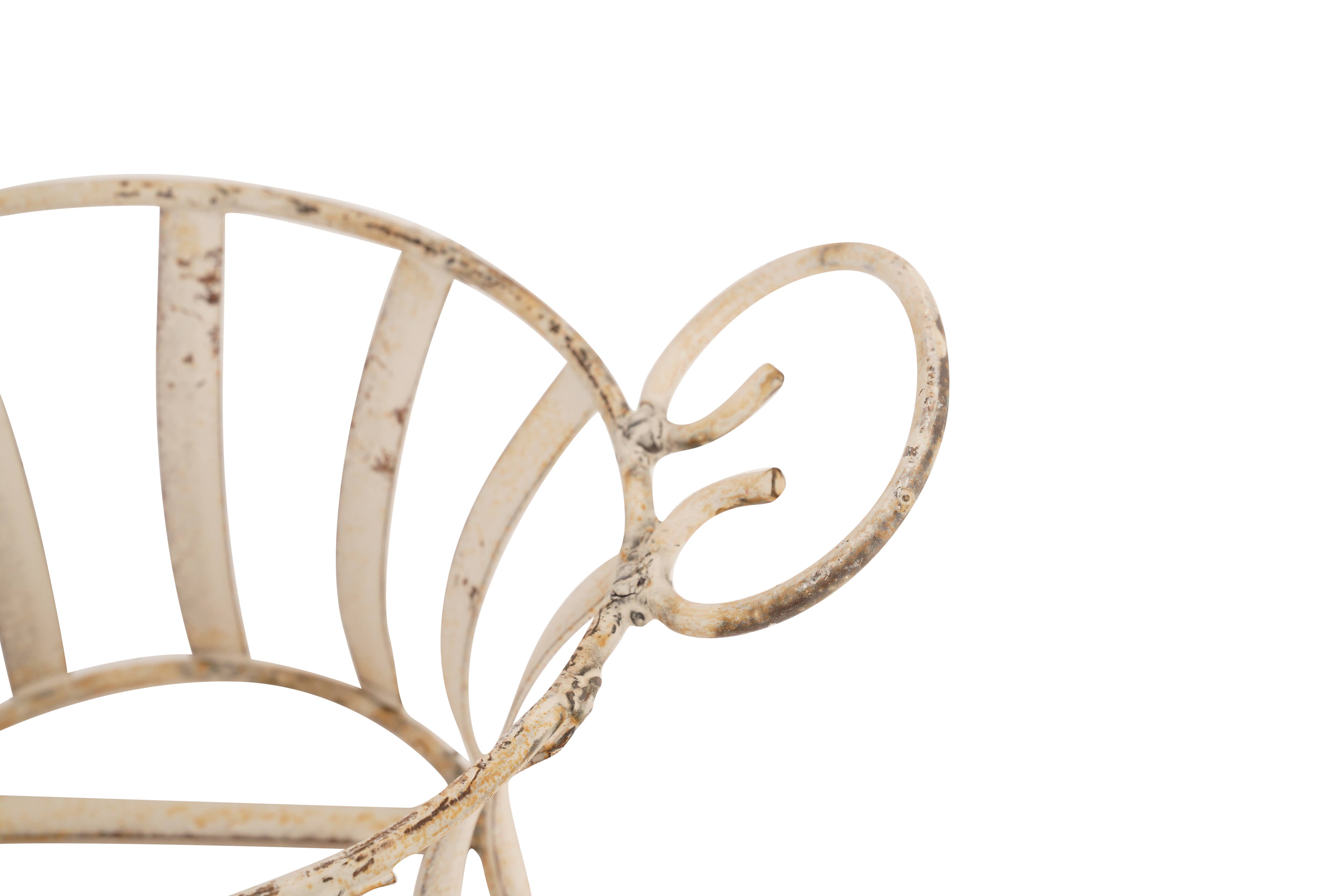 My Amigos Imports – Cesta por atacado – Cesto de Ferro para Quinta - Com Alças - 10x7x6 Polegadas - Branco2