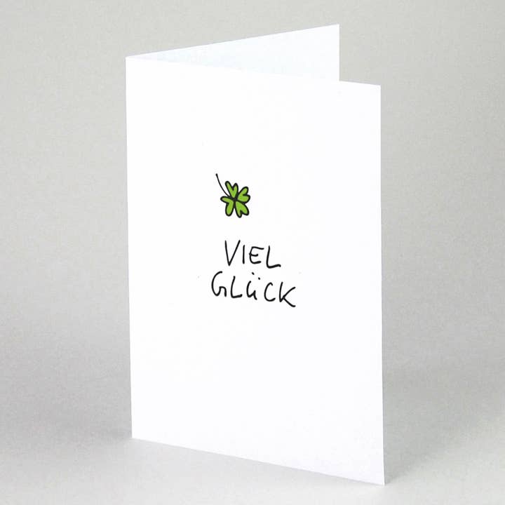 grün Viel Glück - Geschenkbox Mit 6 Glückwunschkarten für den Großhandel auf Faire