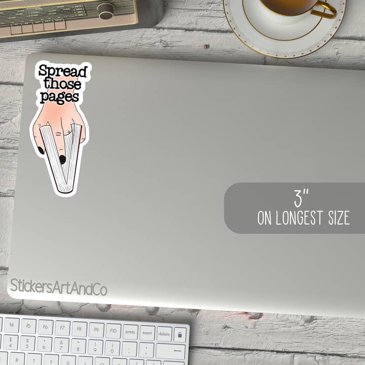 Stickers Art & Co - Wholesale Sticker - Spread Those Pages Sticker Book Club / Waterproof1