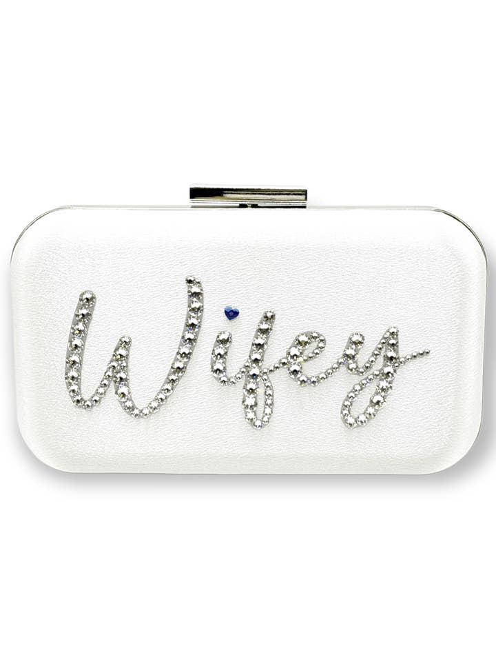 Miley "Wifey" Crystal Clutch voor wholesale door Ariel Taub