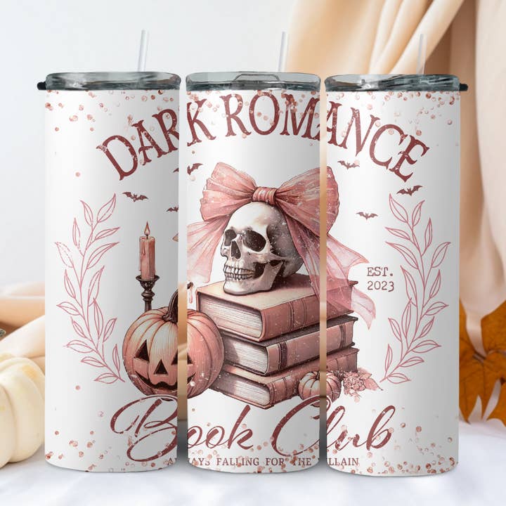 Dark Romance Book Club Tumbler for wholesale by Wicked Flower Creations