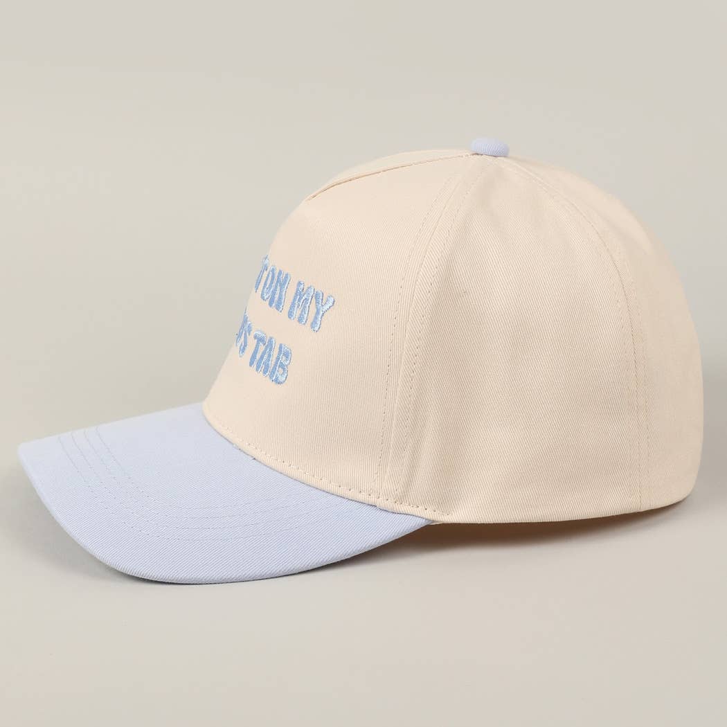 Fashion City - Wholesale Baseball Cap - Unisex - Put It On My Dad's Tab Embroidery Two-Tone Hat41