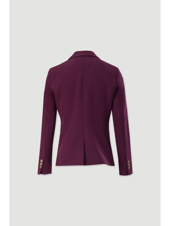 FERRACHE - Wholesale Blazer - Women's - Classic blazer with metallic buttons 10003 1