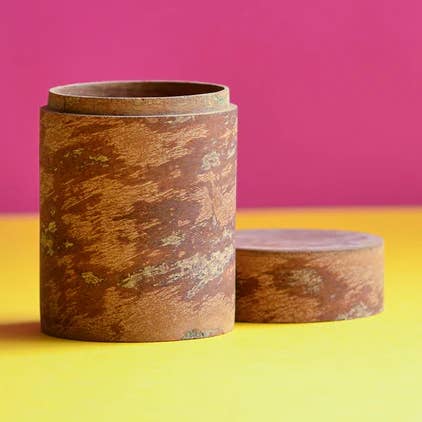 large cinnamon wood container for wholesale by Neutra Kitchen UK