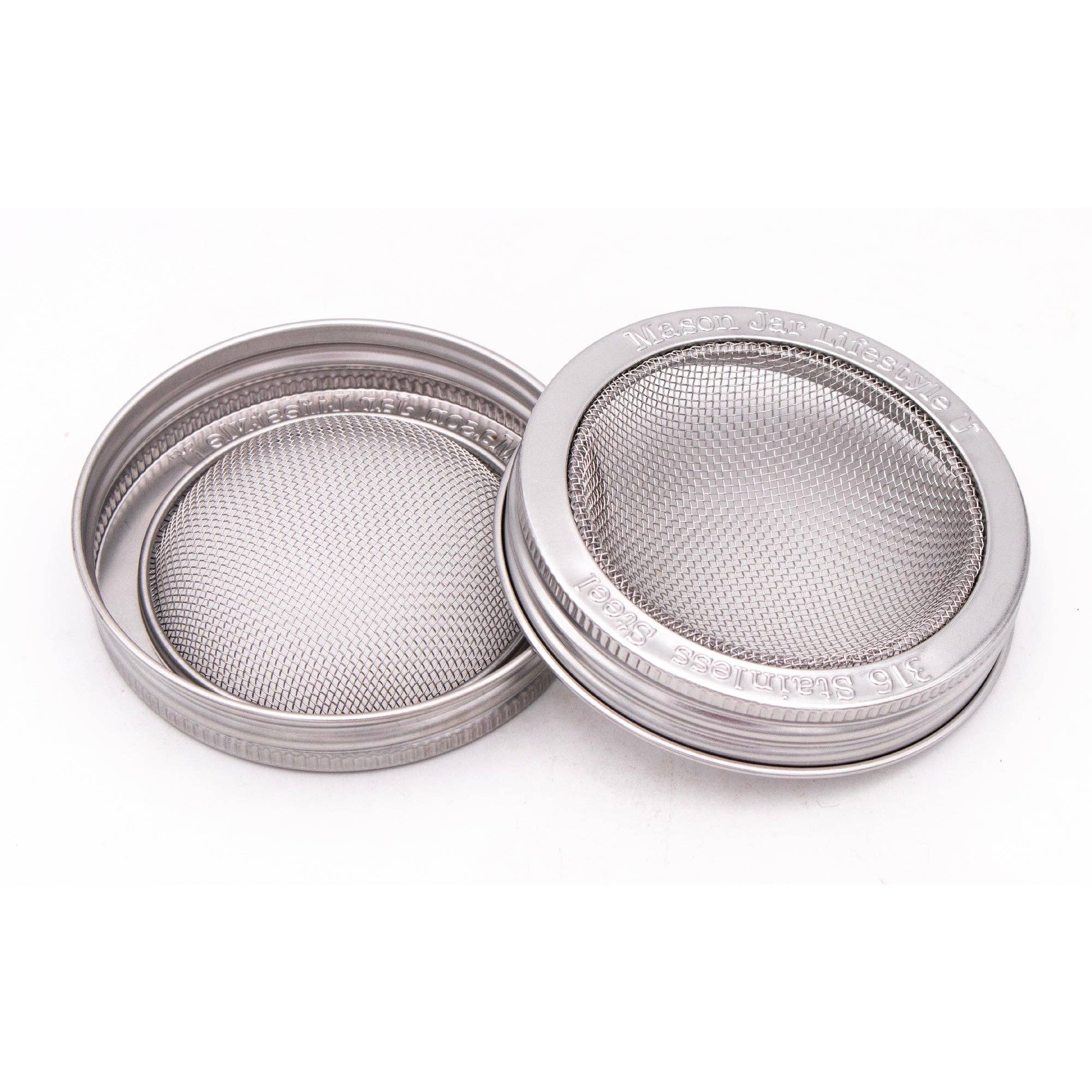 Mason Jar Lifestyle - Vente Boîtes de conservation - Couvercle et bande de germination incurvés antirouille pour bocaux Mason10