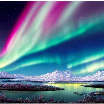 Aurora Sky Round 30x40 for wholesale by Art for Anxiety