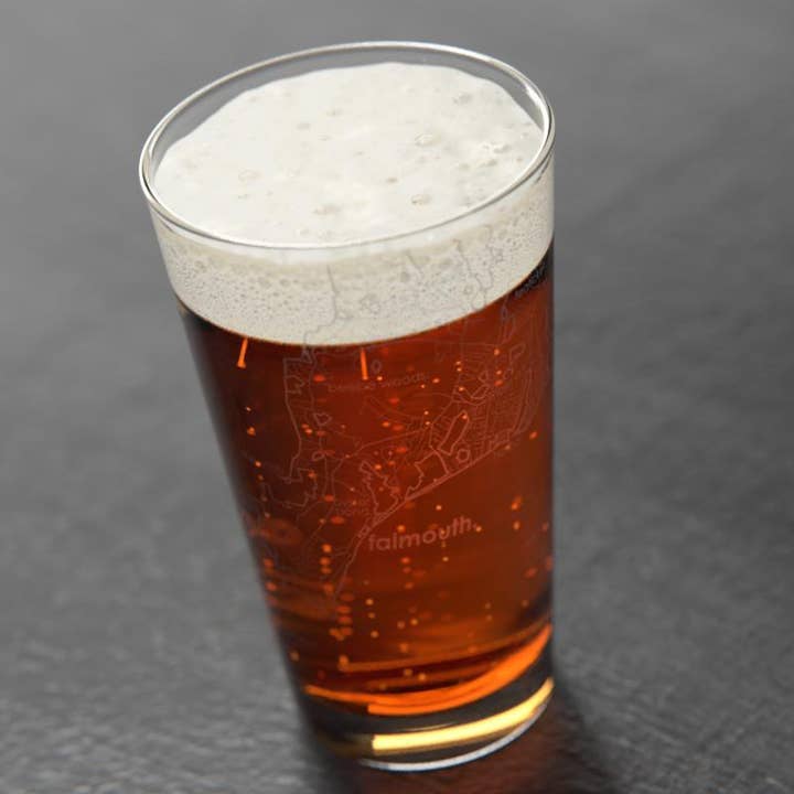 Well Told - Wholesale Beer Glass/Mug - Falmouth MA Map Pint Glass