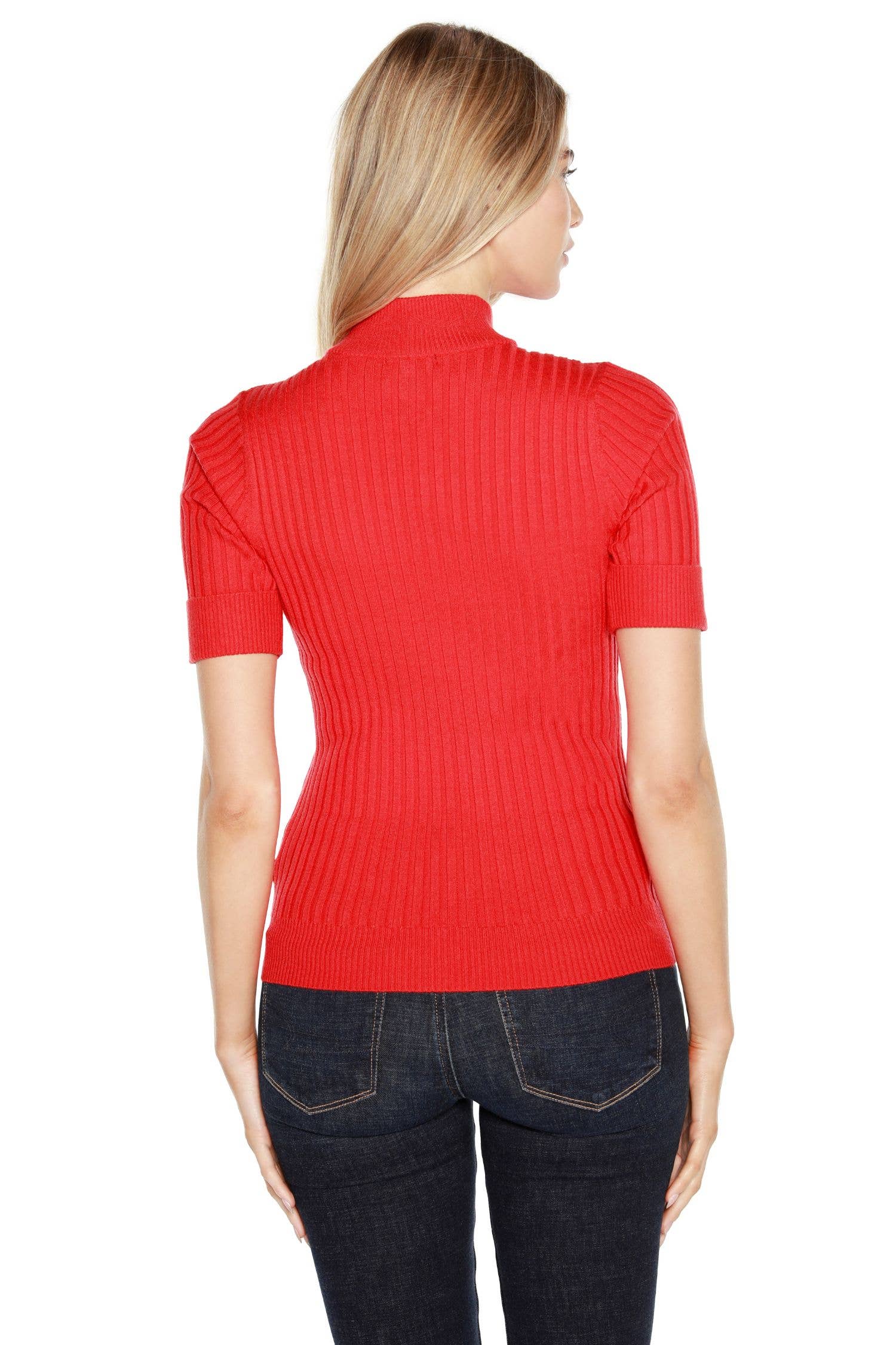 Belldini - Wholesale Knit Top - Women's - Women's Zipper Polo with Mock Collar11