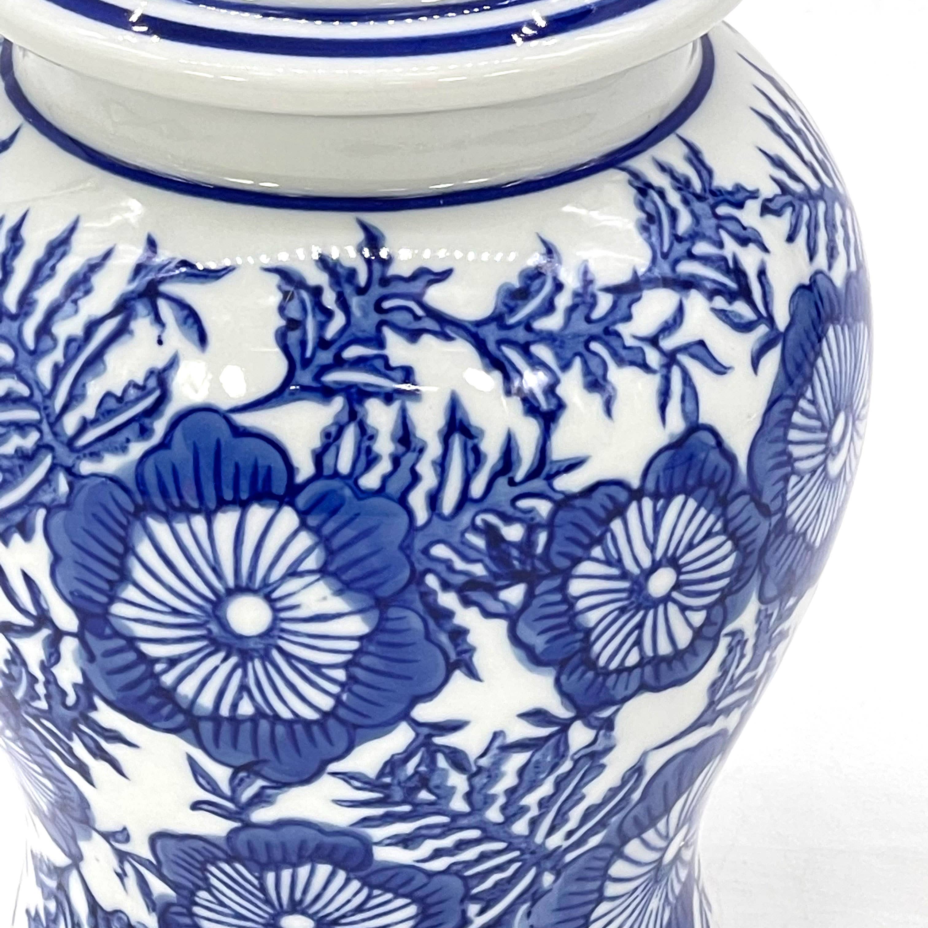 Galt International Company – wholesale Decorative jar – Small Chinoiserie Ceramic Decorative Tea & Ginger Jar 8"55