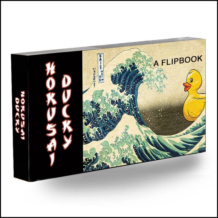 Hokusai Ducky Animation Flipbook for wholesale by Fliptomania