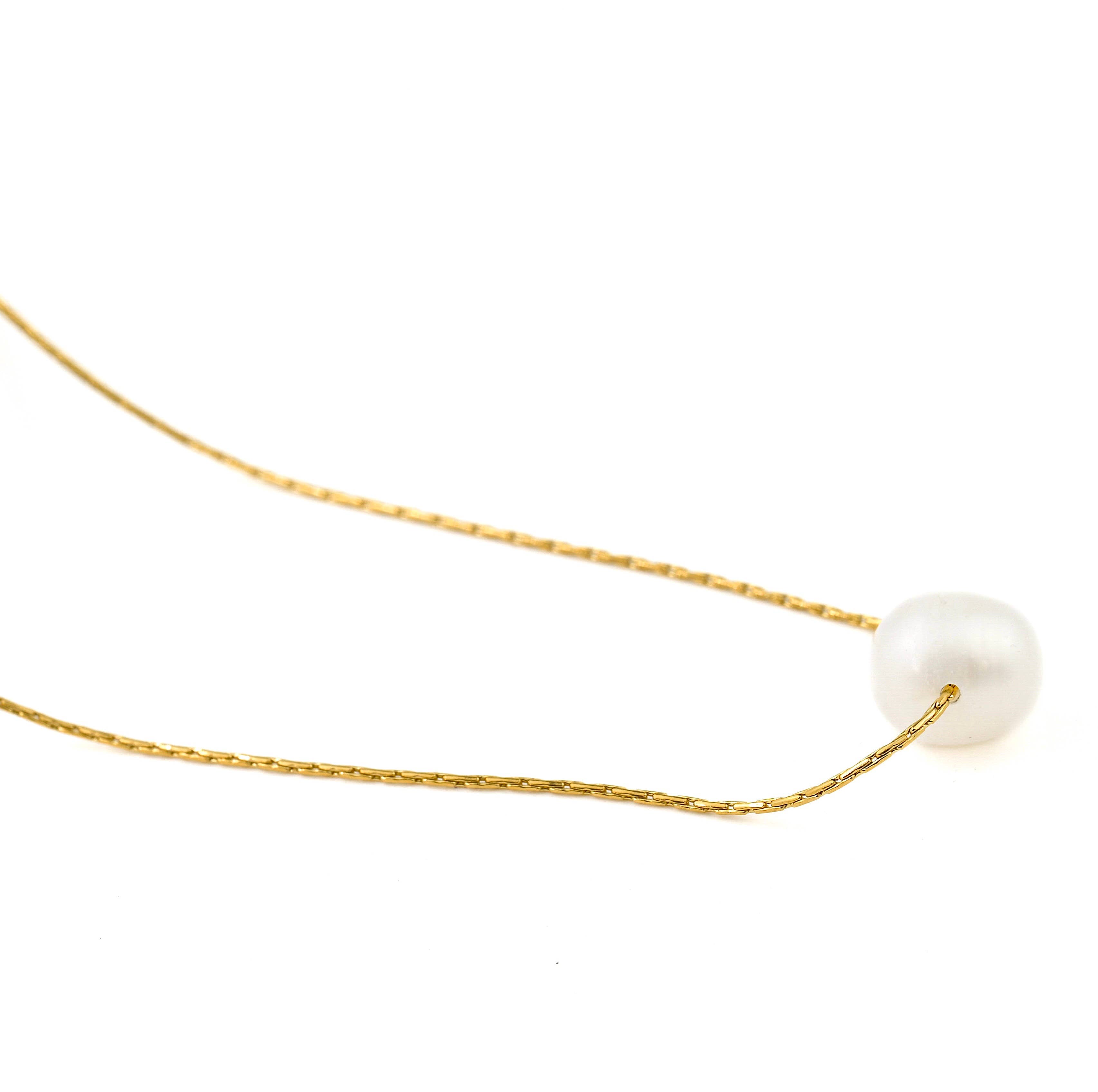 Blueyejewelry - Vendita all'ingrosso Collane di perline/perle - Collane con catena di perle dorate - catene assortite impermeabili13