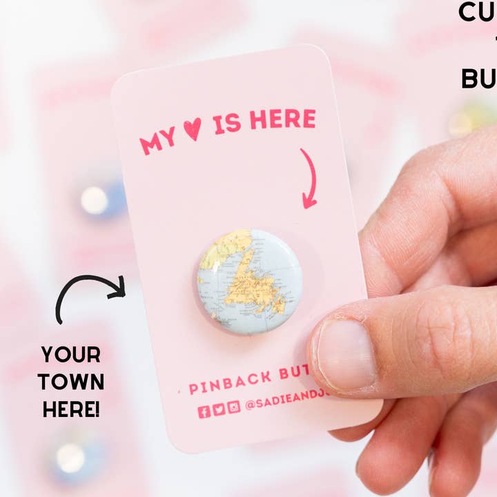 Custom Map Pinback Buttons and other Purchase Wholesale pins custom. Free Returns & Net 60 Terms on Faire trending on Faire.