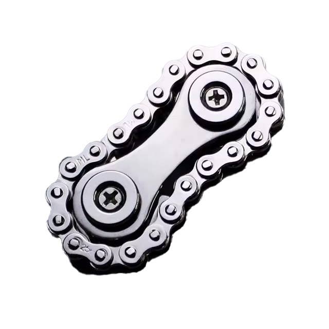 Blinkee.com, LLC - Wholesale Fidget Toy - Kids - Silver Bike Chains Fidget Toy Spinner
0