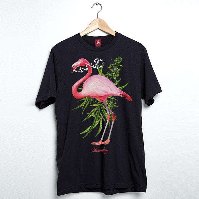StonerDays Apparel - Wholesale Screen Printed T-Shirt - Men's - MEN'S PINK FLAMINGO TEE3