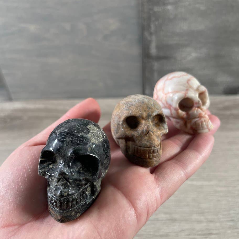 Keystone Crystals - Wholesale Spiritual Stone/Crystal - Assorted Gemstone Skull Figurines – Crystal Carvings in Bulk8