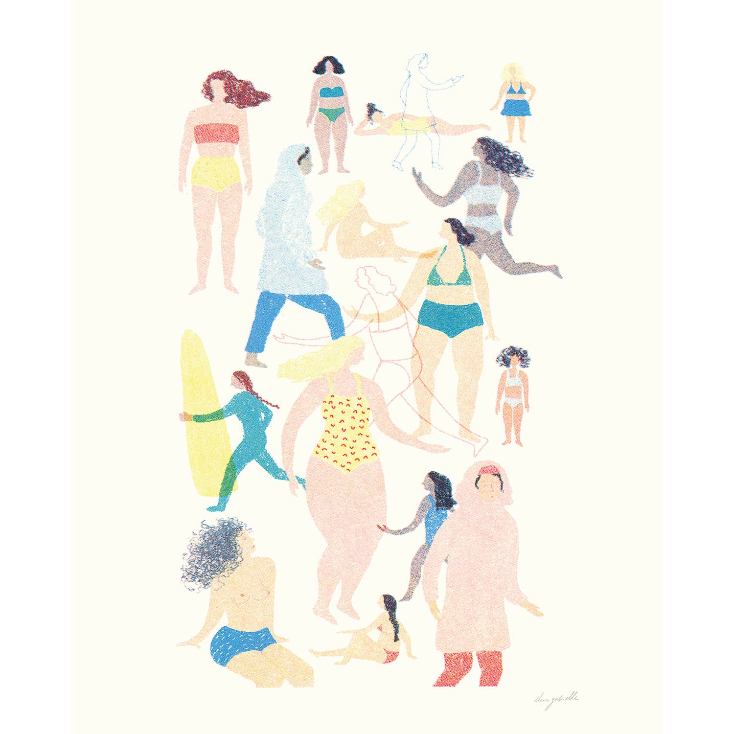 Elana Gabrielle - Wholesale Art Print - Swim Print - Multiple Sizes0