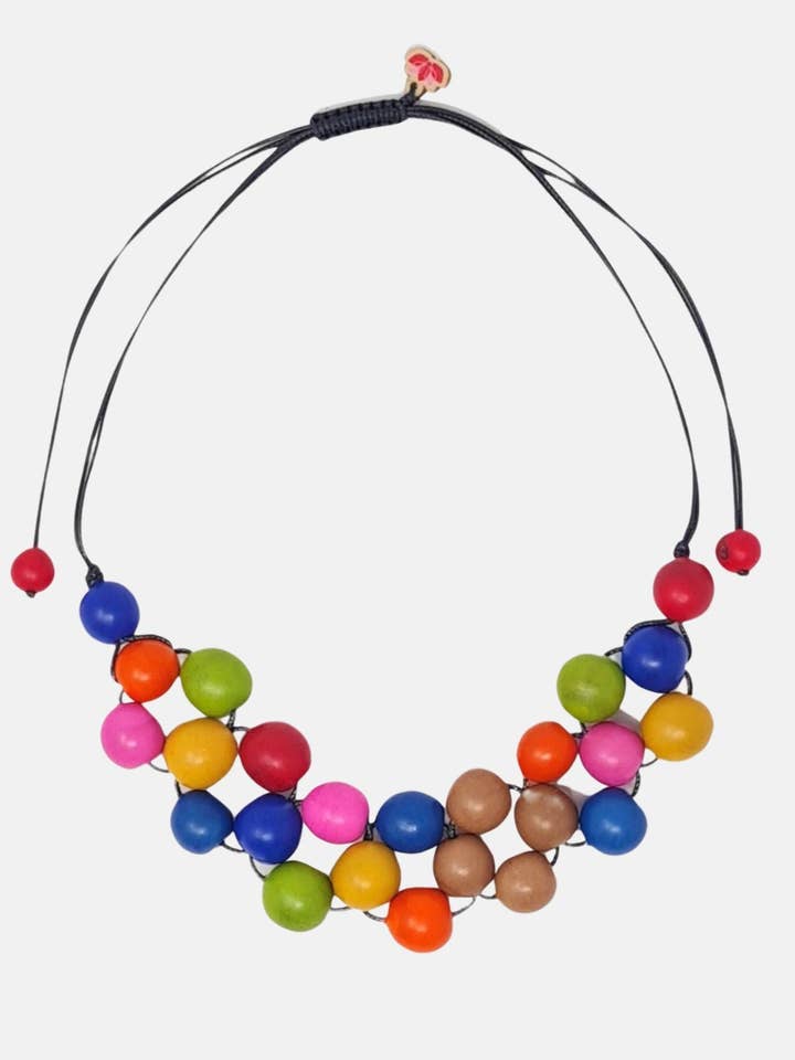 Collana Tagua Chicle per la vendita all'ingrosso da parte di Pretty Pink Eco-Jewellery