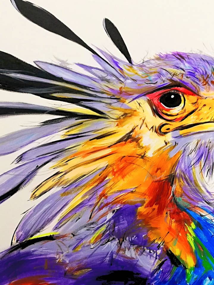 SECRETARY BIRD 2 for wholesale by Curated Art