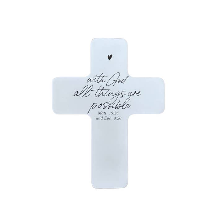 Croix debout - Matt. 19:26 & Éph. 3:20 pour la vente par CozyLife