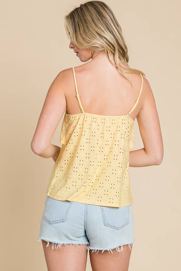 Culture Code - Wholesale Camisole - Women's - CJC1509 - DOUBLE DRAPE RUFFLE CAMI12