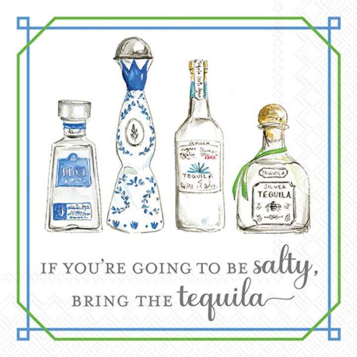 Boston International - Wholesale Disposable Napkin - Paper Cocktail Napkins Pack of 20 Bring The Tequila